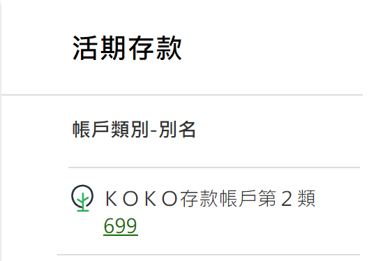 TU娛樂城2025出金數位存摺設定教學:帳號認證、交易驗證懶人包 3 在活期存款下方點選你的帳號